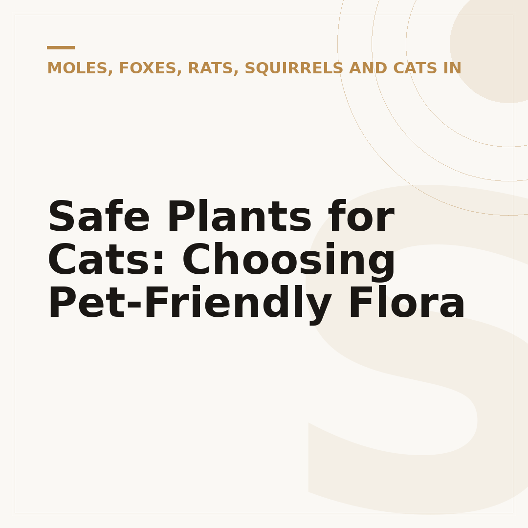 Safe Plants for Cats: Choosing Pet-Friendly Flora