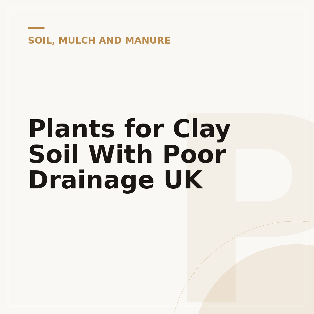 Plants for Clay Soil With Poor Drainage UK