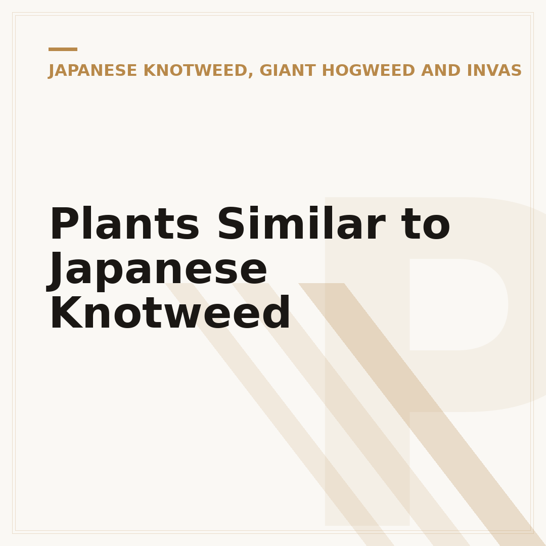 Plants Similar to Japanese Knotweed