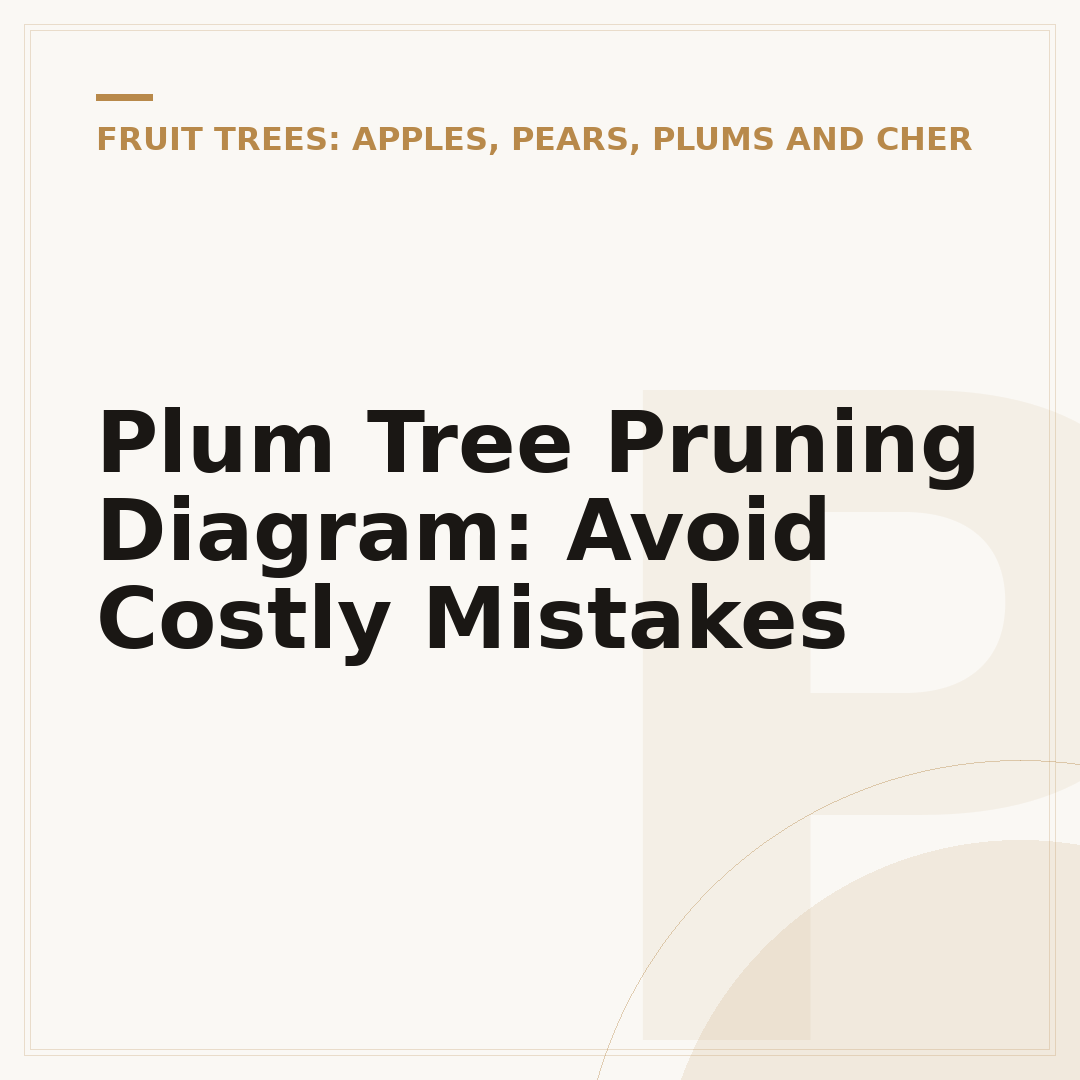 Plum Tree Pruning Diagram: Avoid Costly Mistakes