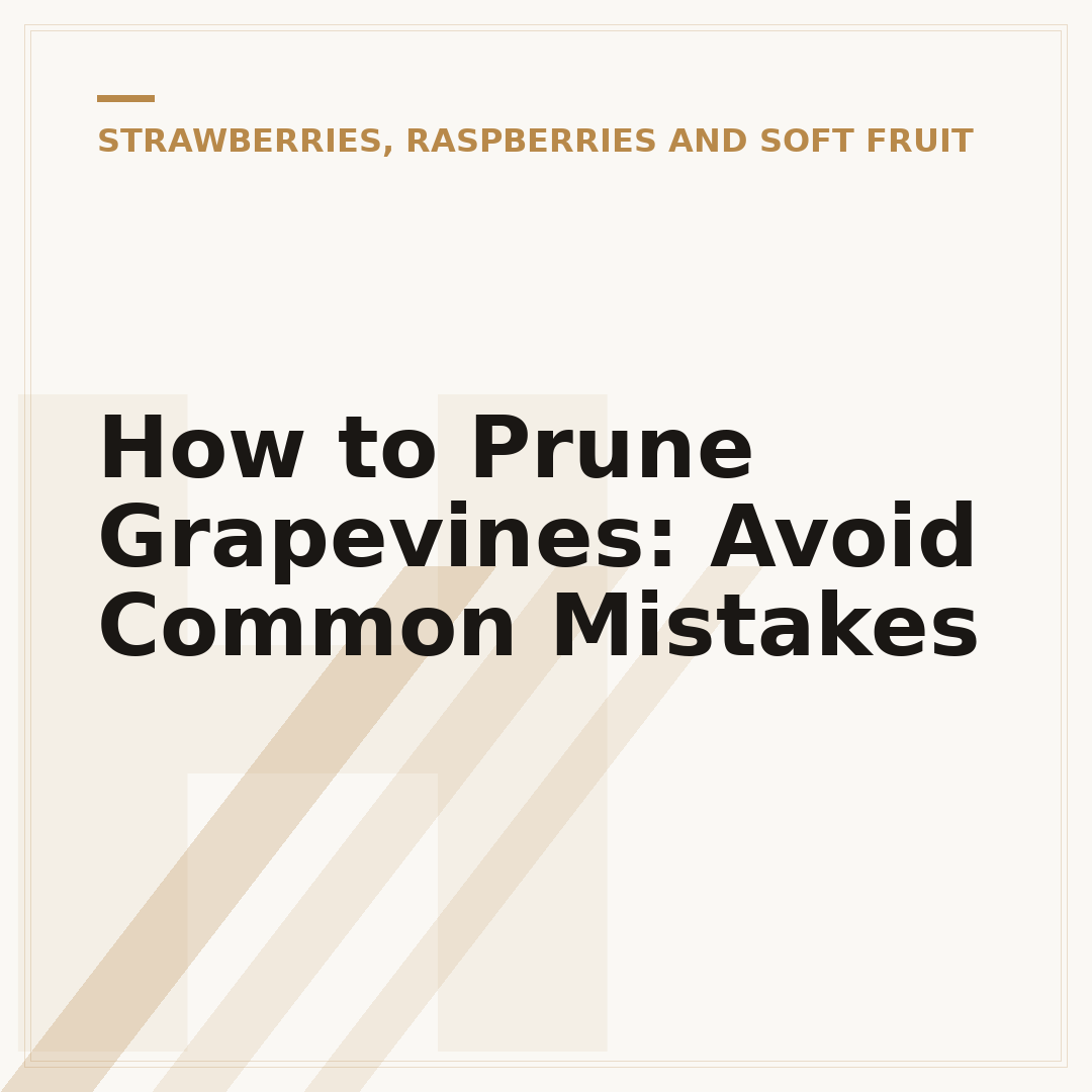 How to Prune Grapevines: Avoid Common Mistakes