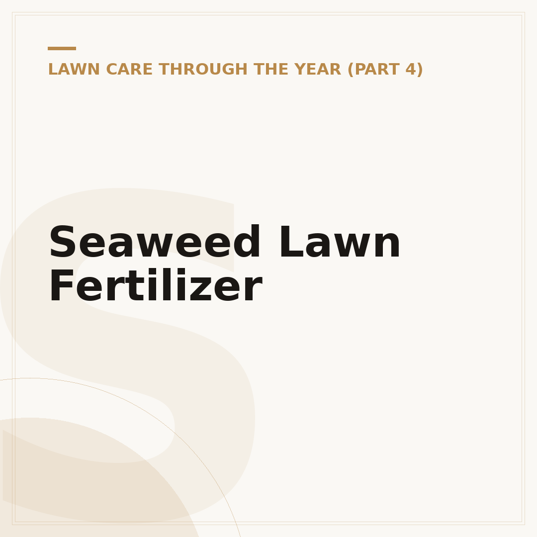 Seaweed Lawn Fertilizer