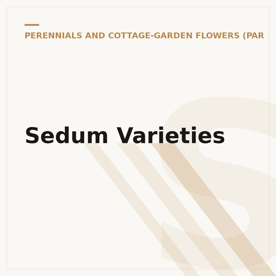 Sedum Varieties
