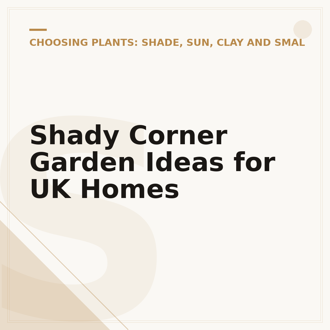 Shady Corner Garden Ideas for UK Homes