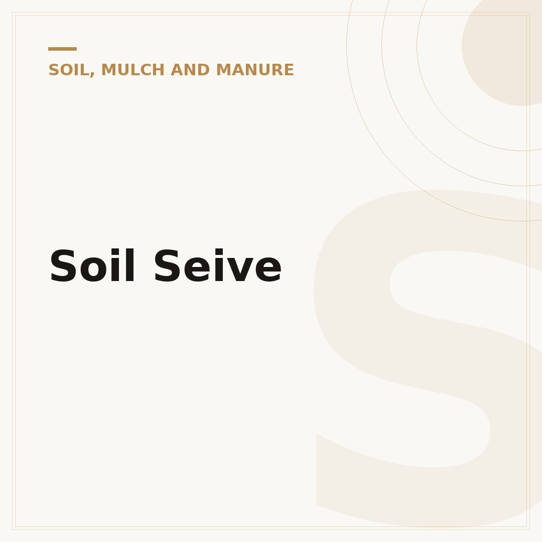 Soil Seive