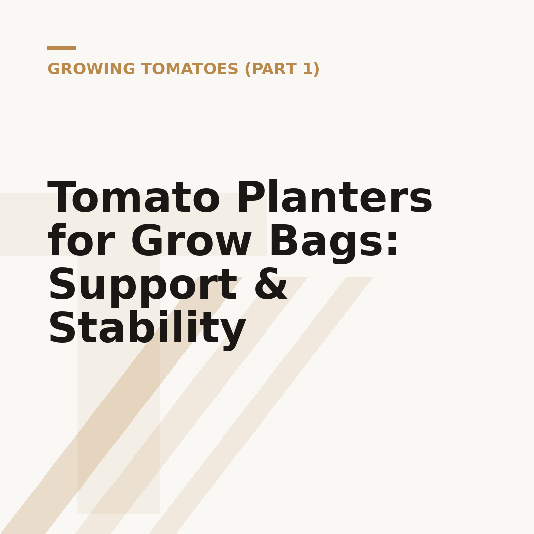 Tomato Planters for Grow Bags: Support & Stability