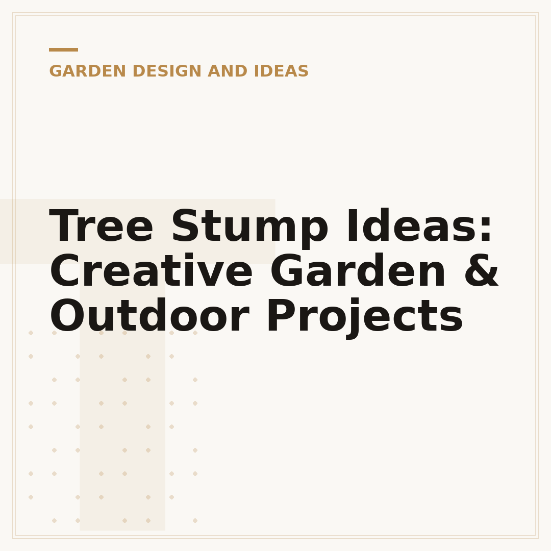 Tree Stump Ideas: Creative Garden & Outdoor Projects