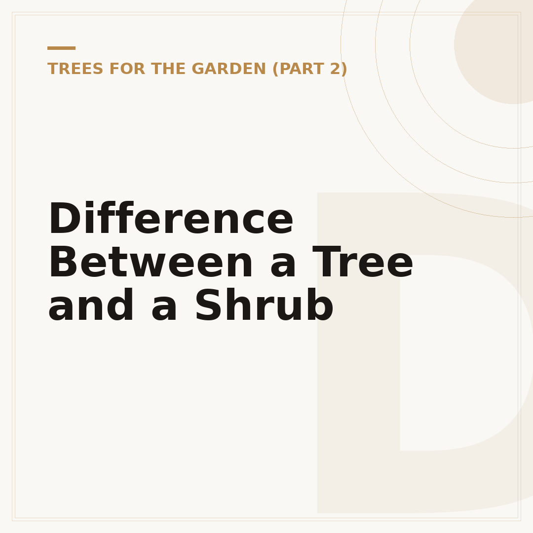 Difference Between a Tree and a Shrub