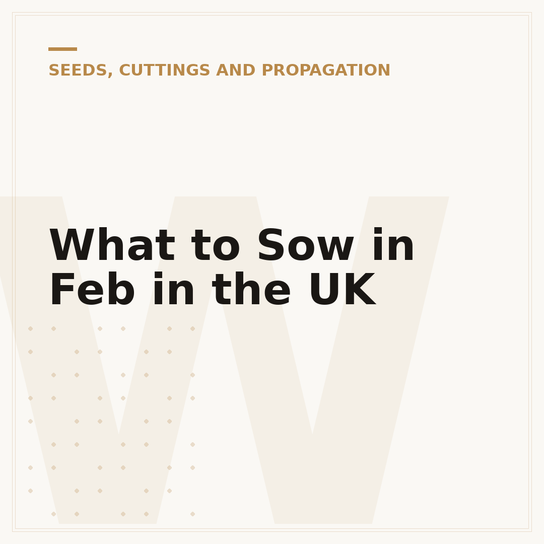 What to Sow in Feb in the UK