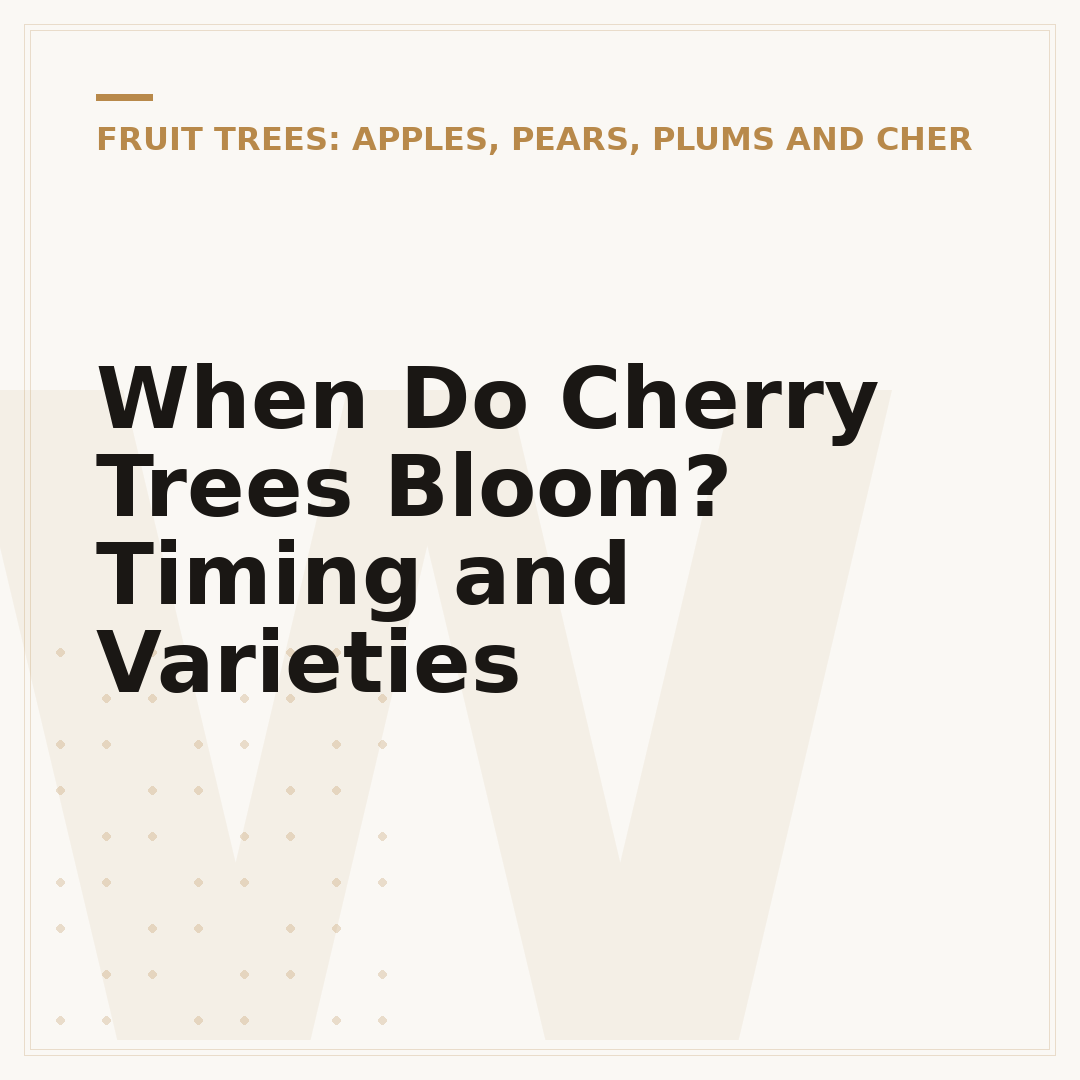 When Do Cherry Trees Bloom? Timing and Varieties