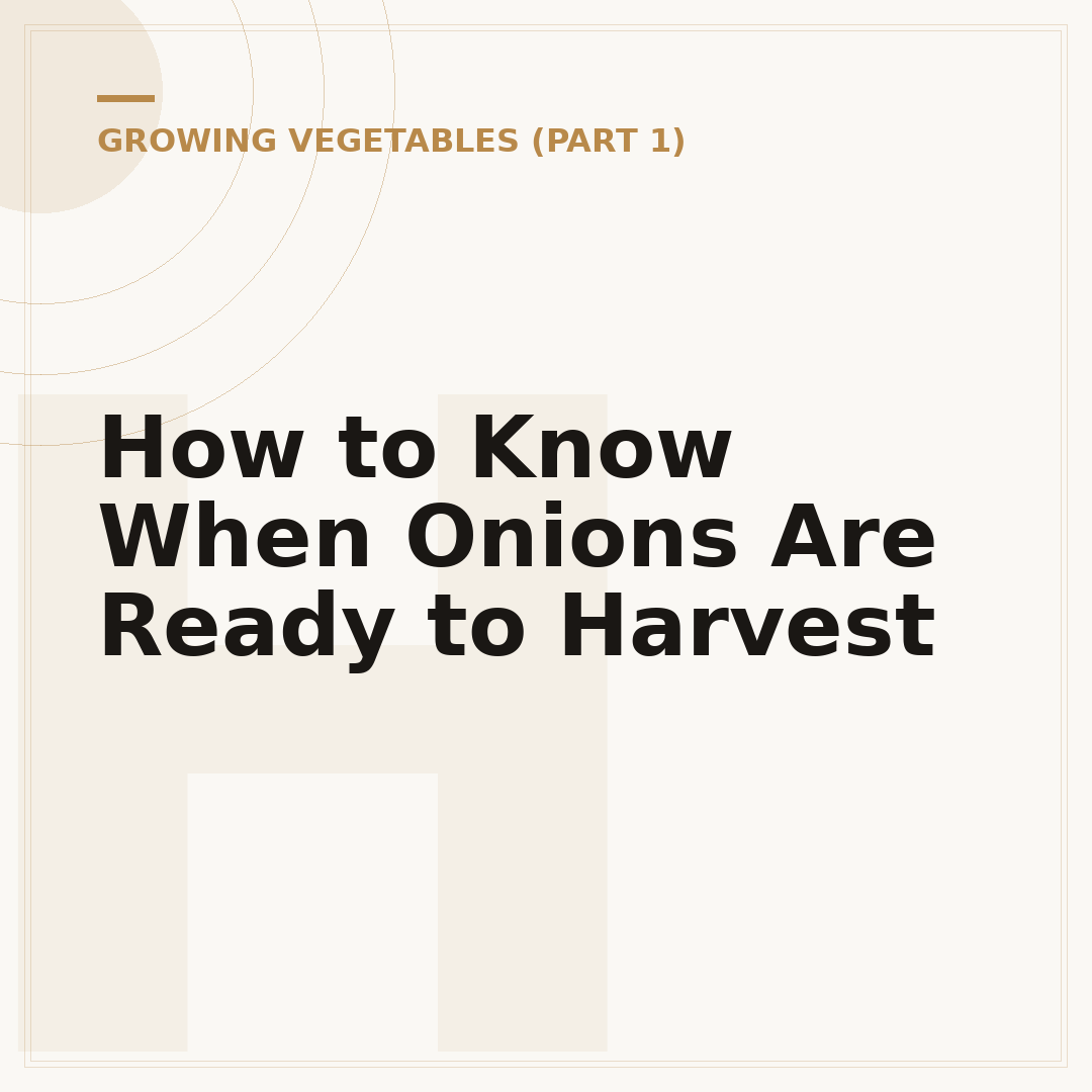 How to Know When Onions Are Ready to Harvest